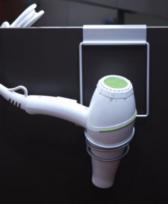 A product thumbnail of Over the Cabinet Door Folding Hair Dryer Holder