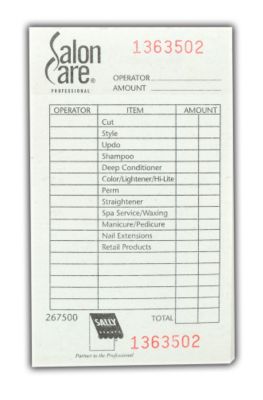 A product thumbnail of Salon Care Salon Operator Check Pad