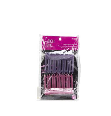 A product thumbnail of Salon Care Plastic Double Prong Curl Clips