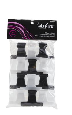 A product thumbnail of Salon Care 2" Butterfly Clamp Black/White