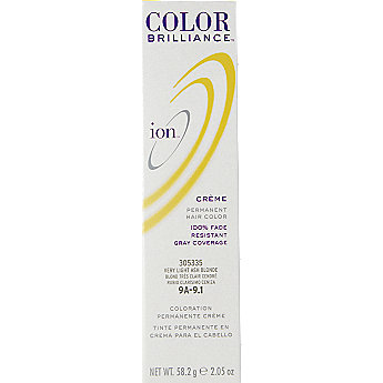 Ion Permanent Creme Hair Color 9a Very Light Ash Blonde Rhyboo