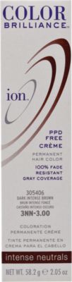 A product thumbnail of Ion Color Brilliance Permanent Creme Intense Neutrals 3NN Dark Intense Brown