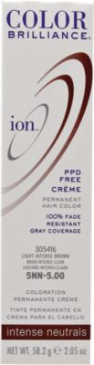 A product thumbnail of Ion Color Brilliance Permanent Creme Intense Neutrals 5NN Light Intense Brown