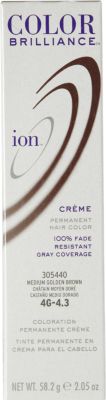 Ion Permanent Creme Hair Color 4g Medium Golden Brown Oota