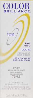 Ion Color Brilliance Permanent Liquid Hair Color 7G Medium Golden Blonde