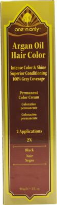 A product thumbnail of One 'N Only Argan Oil Hair Color 2N Black