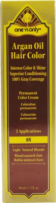A product thumbnail of One 'N Only Argan Oil Hair Color 8N Light Natural Blonde