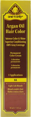 A product thumbnail of One 'N Only Argan Oil Hair Color 8A Light Ash Blonde