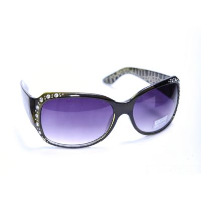 A product thumbnail of Rhinestone Frame Sunglasses with Laser Etched Arms