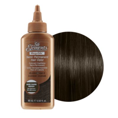 Silk Elements Semi-Permanent Hair Color Dark Warm Brown ...
