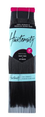 A product thumbnail of Hairtensity 100% Human & Premium Blend Hair 10" #1 Jet Black