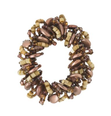 A product thumbnail of Green Beaded Ponytail Holder
