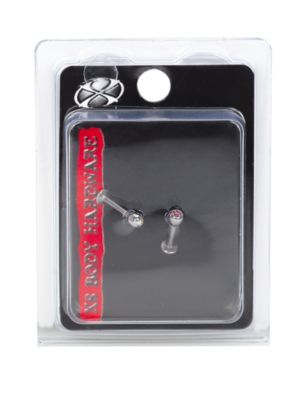 A product thumbnail of SS 16G 5/16 Labret Rose/Crystal AB