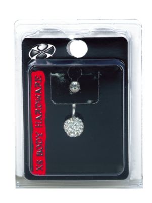 A product thumbnail of X8 Body Hardware Navel Crystal Multi Stone Ball 14G
