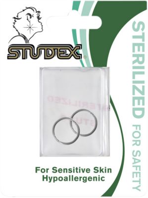 "Stainless Steel 5/16"" Hinged Hoop Piercing Earrings"