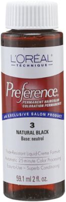 A product thumbnail of L'Oreal Permanent Haircolor Natural Black #3
