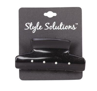 A product thumbnail of Style Solutions Black Hair Claw with Stone