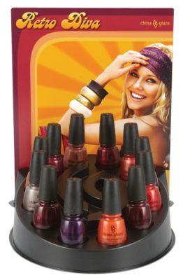 A product thumbnail of China Glaze Retro Diva 12 Piece Salon Prepack With Display