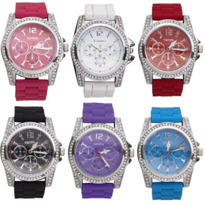 A product thumbnail of Glitz & Glam Rhinestone Bling Ladies Fashion Watch