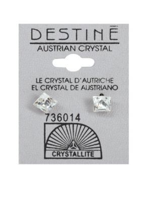 A product thumbnail of Crystallite Austrian Crystal Jewel Square Earrings