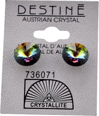 A product thumbnail of Destine Austrian Crystal VM Rivoli Post Earrings