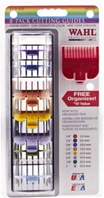 Wahl 8 Pack Color-Coded Cutting Combs