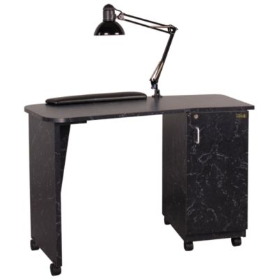 A product thumbnail of Non-vented Nail Table Black Marbleized