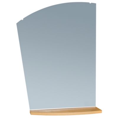 A product thumbnail of Mirror with Panel and Curved Laminate Shelf Fusion Maple