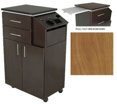 Thumbnail Image of QSE 40Hi Portable Wild Cherry Styling Station with Pull-Out Breadboard