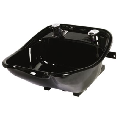 8600 Pivoting Porcelain Enamel Cast Iron Bowl Black