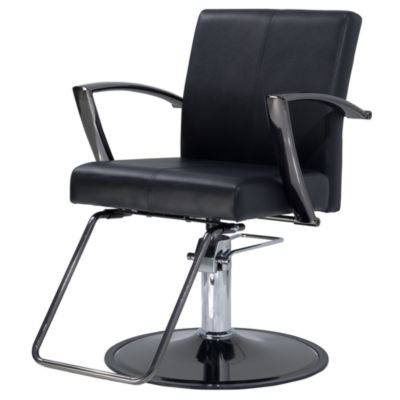 A product thumbnail of Chromium Cr24-S100 Styling Chair on Black Chrome with Round Base