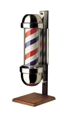William Marvy Company Barber Pole With Stand