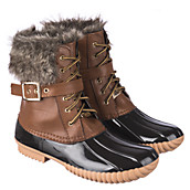 Women's Leather Fur Boot Duck-01 Camel | Shiekh Shoes