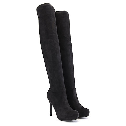 Dollhouse Women's Thigh-High Boot Deceive Black Thigh-High Boots