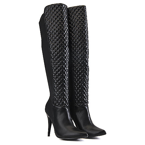 Anne Michelle Women's Knee-High Boot Lonestar-34 Black Knee-High Boots