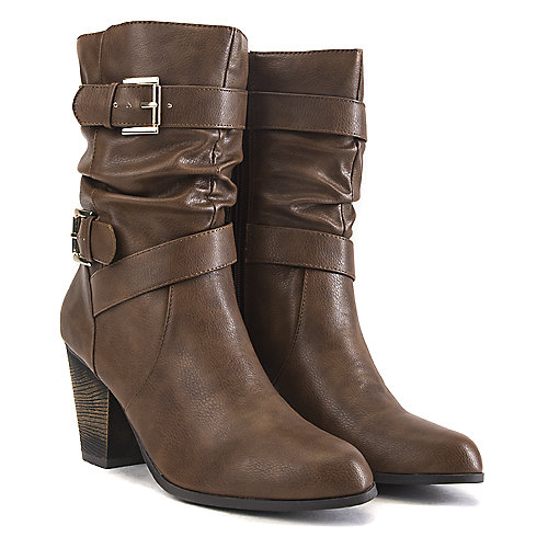 Soda Women's Kember-S Low Heel Boot Tan Western/Riding Boots