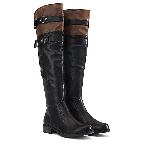 Soda Women's Knee-High Riding Boot Ride-H Black Western/Riding Boots