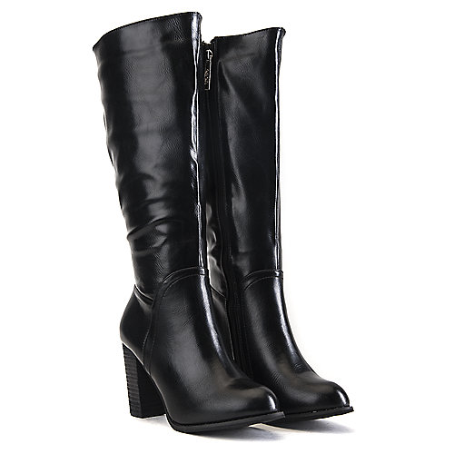 DbDk Women's Knee-High Boot Greer-2 Black Knee-High Boots