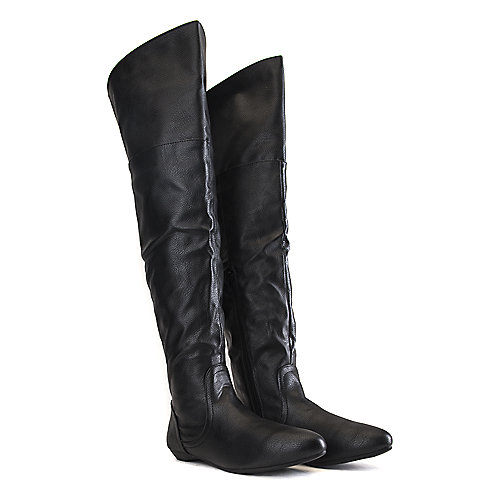 Bamboo Women's Tiara-44 Thigh-High Boot Black Thigh-High Boots