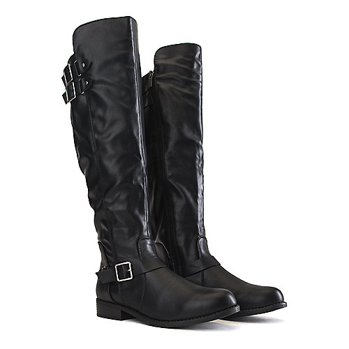 Dollhouse Women's Offensive Knee-High Boot Black Knee-High Boots
