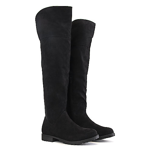 Bamboo Women's Monterey-08 Low-Heel Boot Black Low Heel Boots