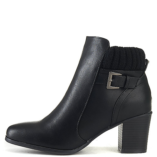 Wild Diva Women's Bray-01 Ankle Boot Black Ankle Boots