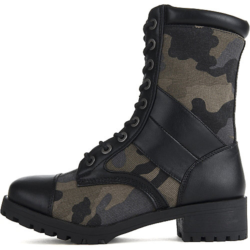 Dollhouse Women's Guard Combat Boot Black Combat Boots