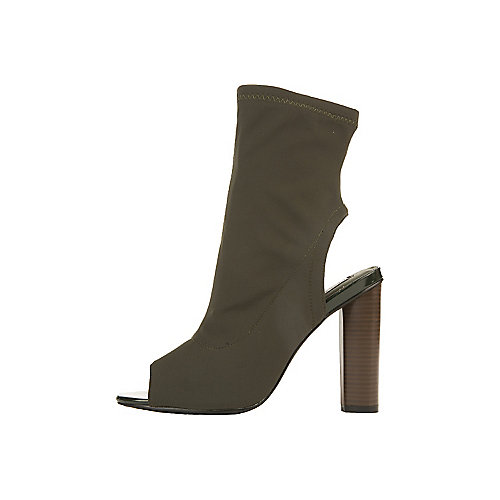 Cape Robbin Women's Connie-3-S Mid-Calf Bootie Green Mid-Calf Boots