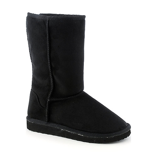 Soda Women's Mid-Calf Boot Song-S Black Fur Boots
