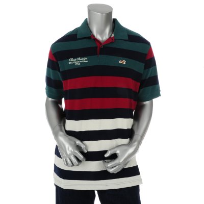 Mens Dweller Pique Stripe Polo