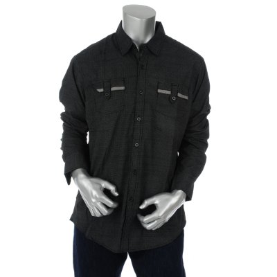 Mens White Dots Long Sleeve Shirt