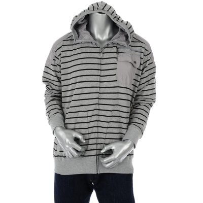 Mens Striped Hoodie