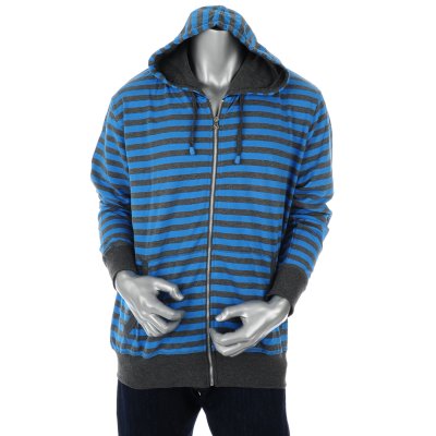Mens Striped Hoodie