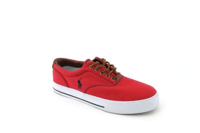 Red Canvas/Brown Leather